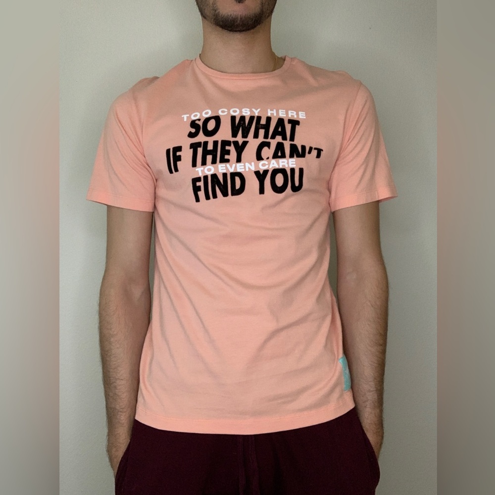 Medium ZARA Cozy Tee in Coral